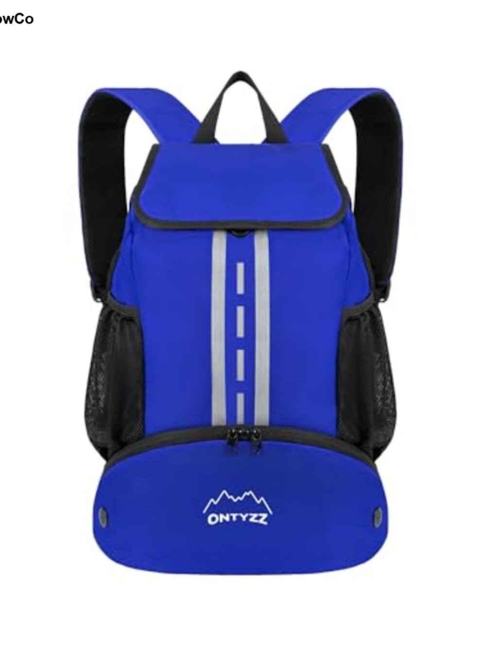 Nylon Drawstring Sports Backpack with Shoe Compartment Gym Bag